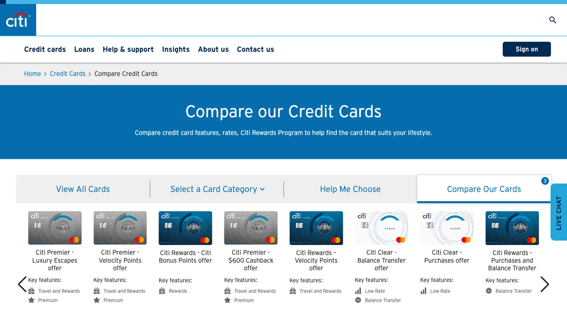 Citibank Website