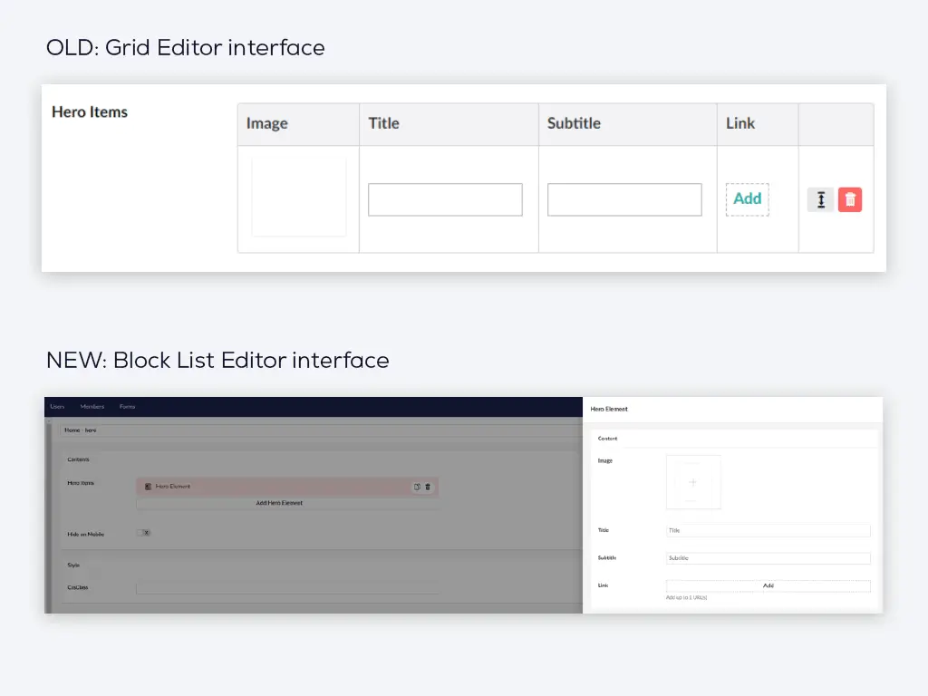 Umbraco upgrade editor changes